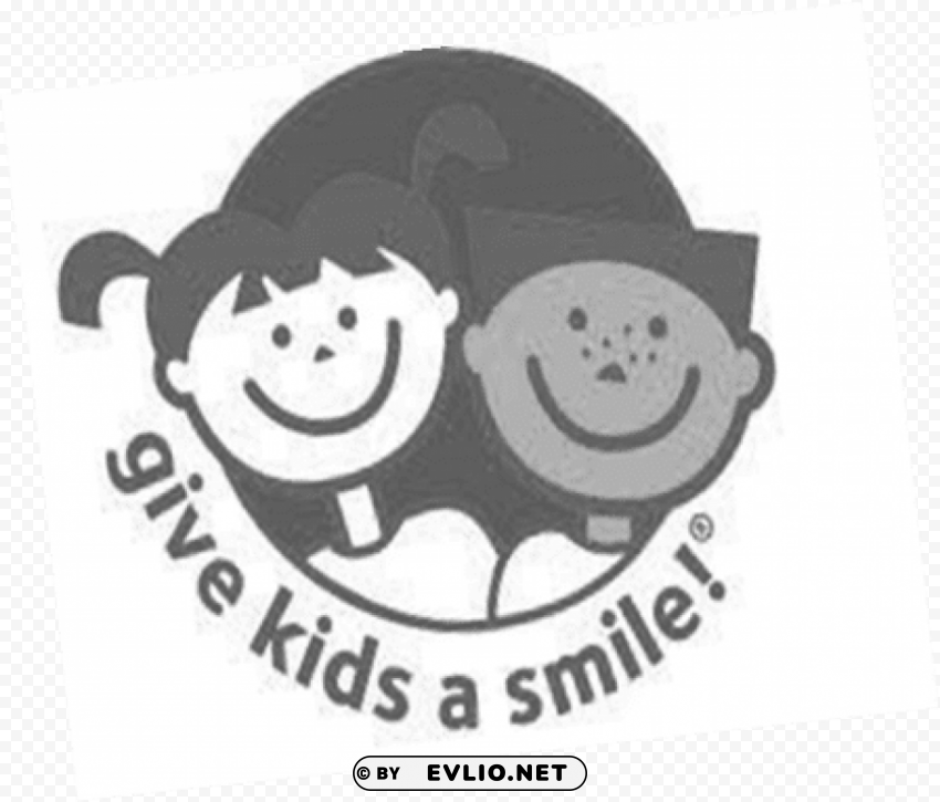 give kids a smile logo PNG with no background required