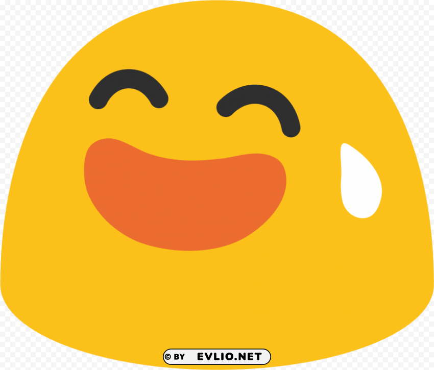 sweat smile emoji PNG images with no background essential