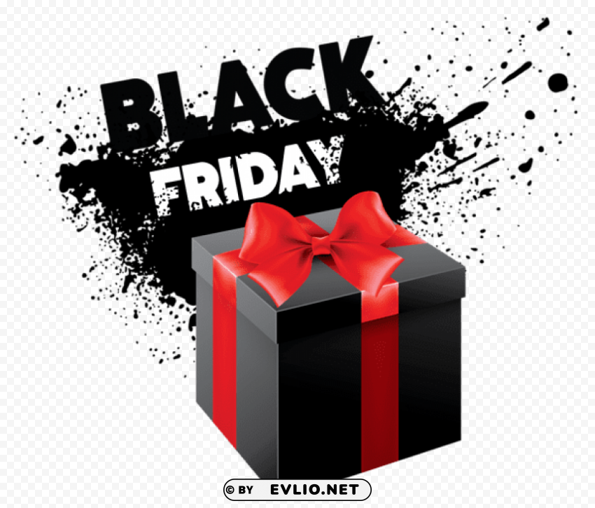 black friday Transparent Background Isolation in PNG Image