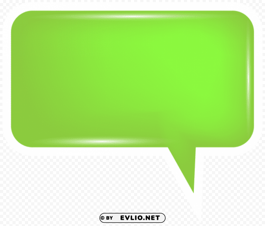 bubble speech green PNG images with transparent layer