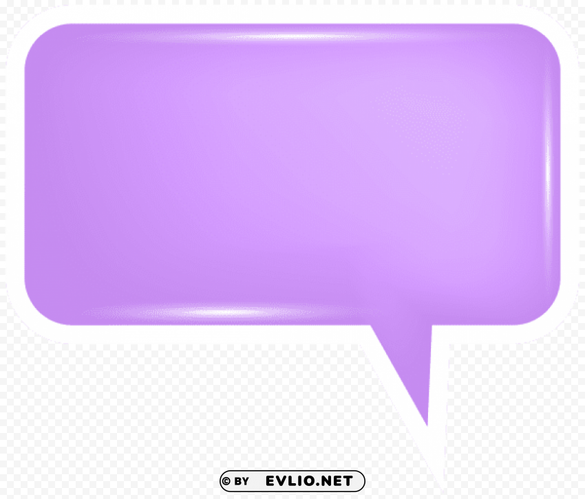 bubble speech purple PNG images without BG