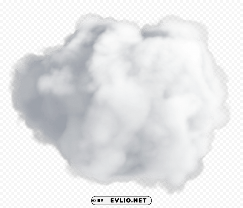 fluffy cloud transparent Clear Background Isolated PNG Illustration