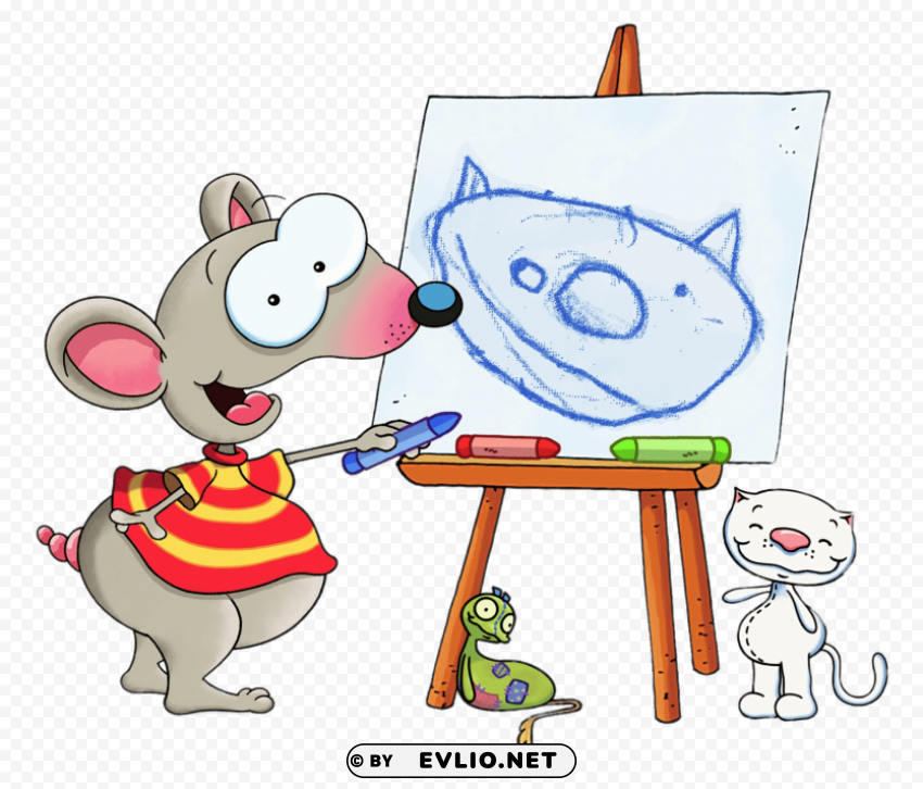 Toopy  Binoo Drawing Clean Background Isolated PNG Graphic Detail