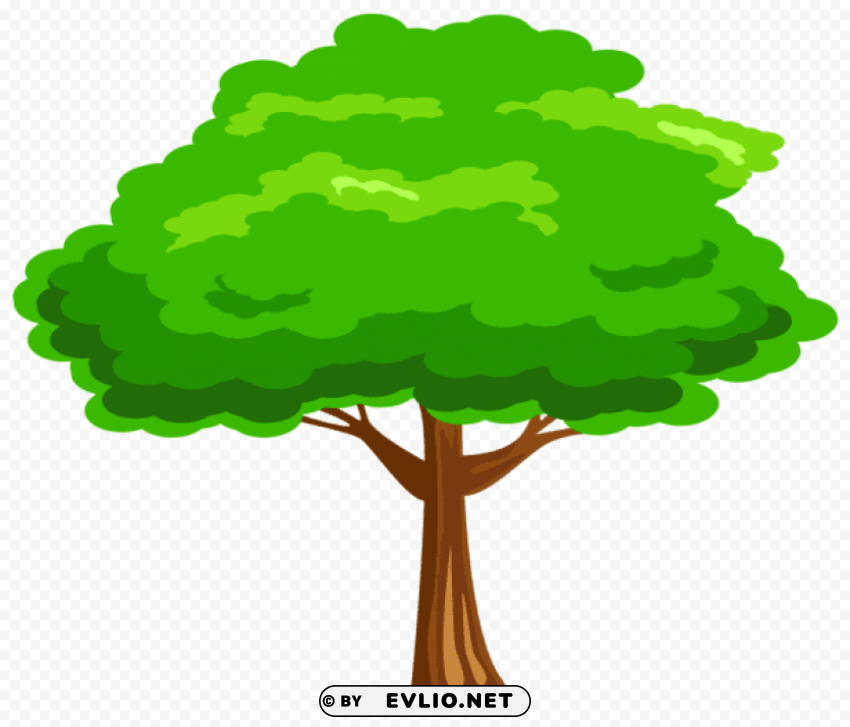 green tree PNG for web design