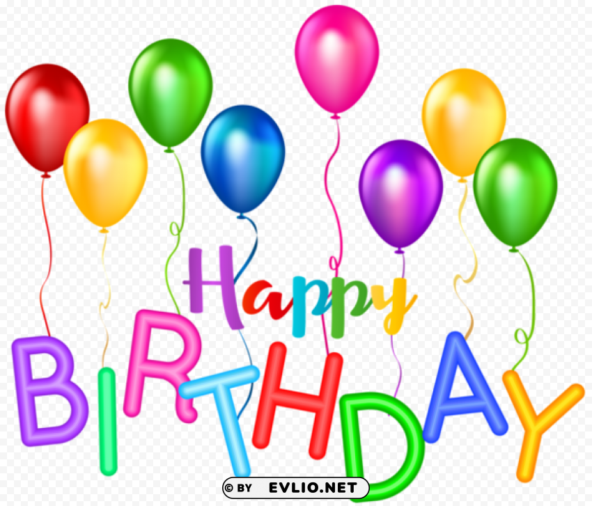 Happy Birthday Free PNG Images With Alpha Channel Variety