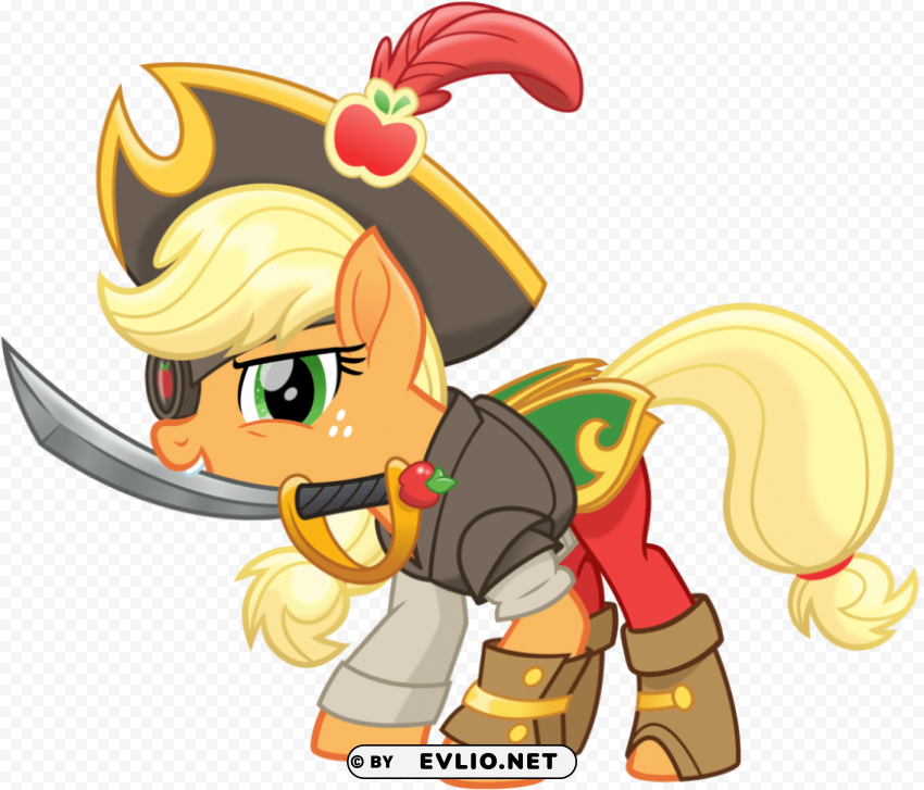 my little pony applejack movie PNG transparent graphics for projects