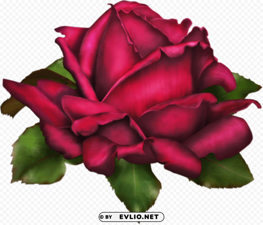 rose art Transparent Background PNG Isolated Graphic