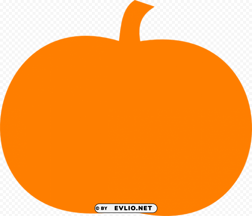 solid pumpkin Isolated Design Element in Clear Transparent PNG