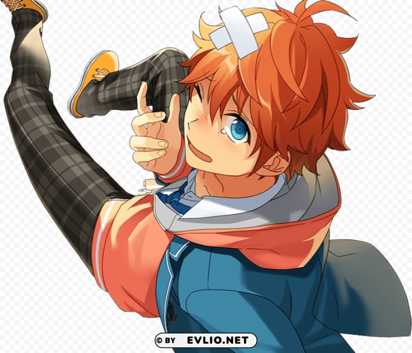 subaru anime ensemble stars Isolated Design on Clear Transparent PNG