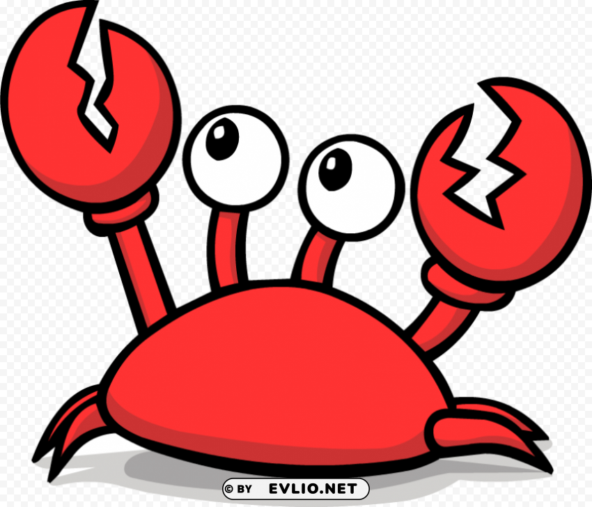 crab Isolated Character in Transparent Background PNG