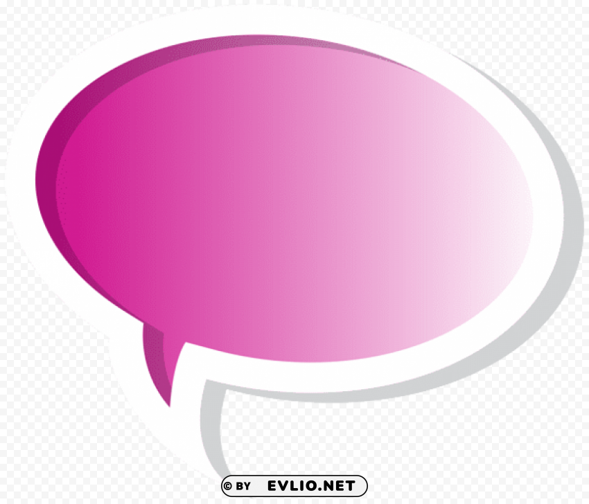 speech bubble pink PNG images without subscription