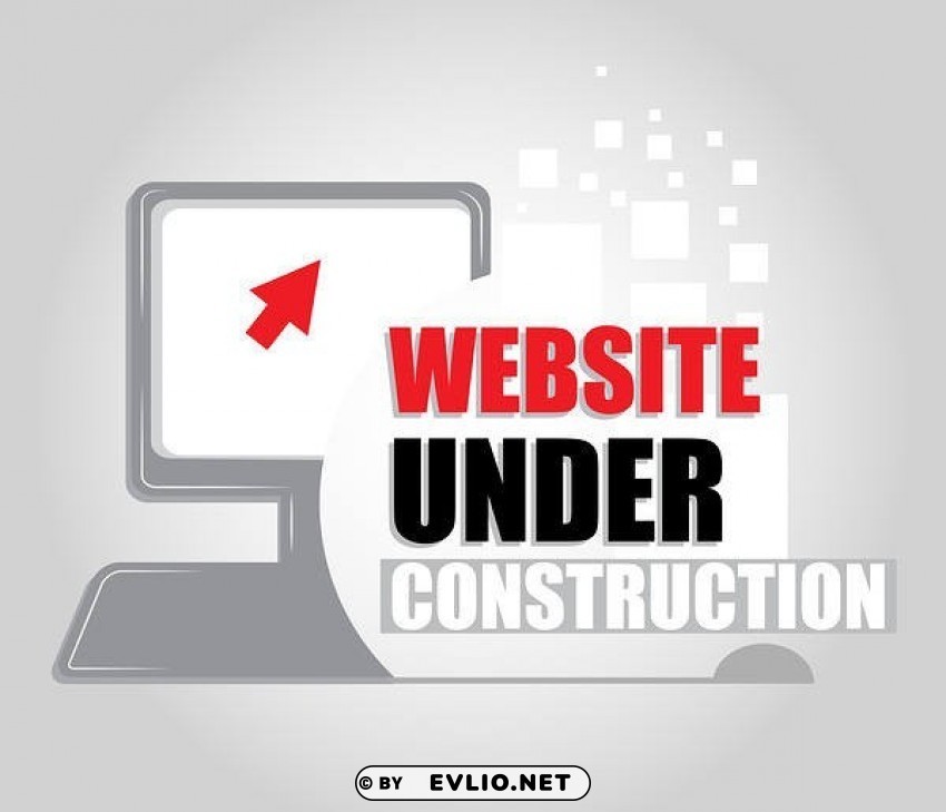 website under construction grey PNG transparent pictures for editing