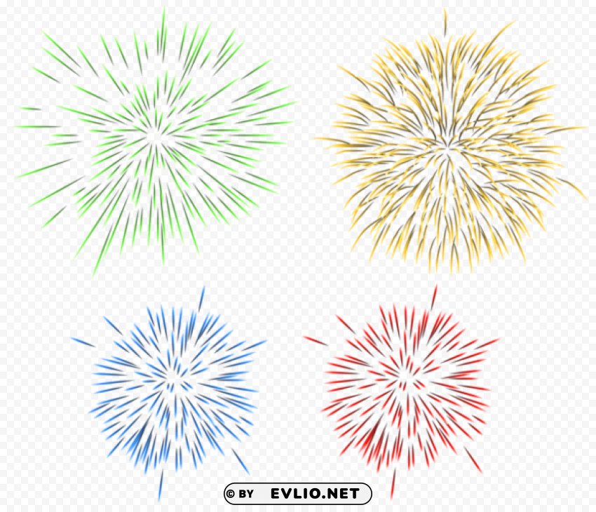 fireworks Transparent PNG Isolated Object Design