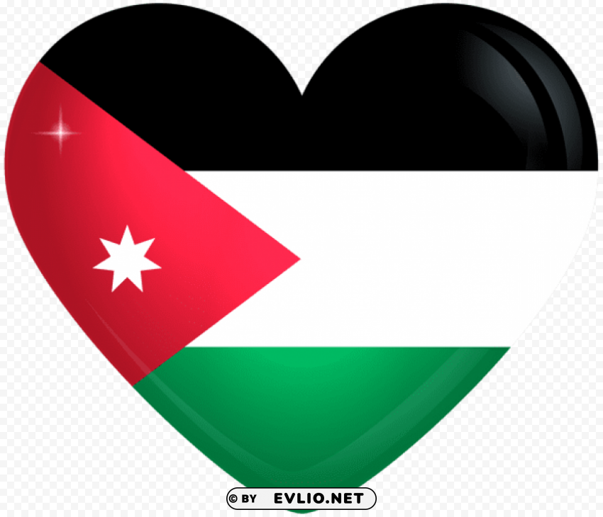 jordan large heart flag PNG images with transparent space