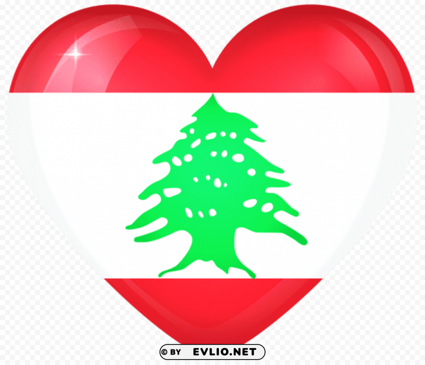 lebanon large heart flag PNG images with transparent canvas compilation