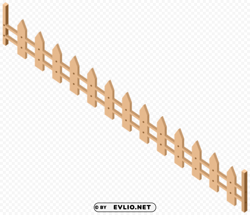 side fence PNG with Clear Isolation on Transparent Background