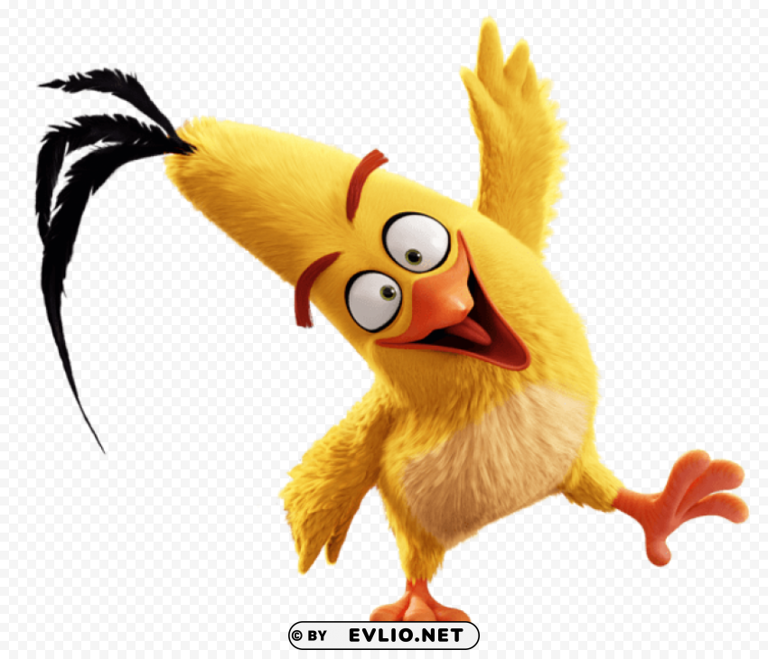 the angry birds movie chuck PNG images for mockups