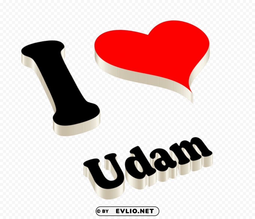 udam happy birthday name logo Clear Background PNG Isolated Element Detail