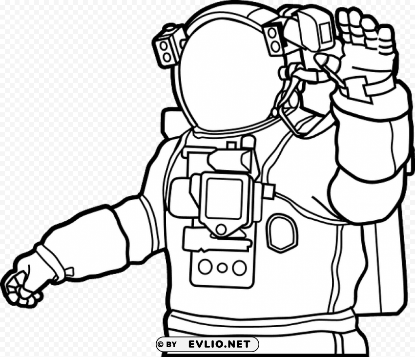 astronaut Isolated Design Element on PNG