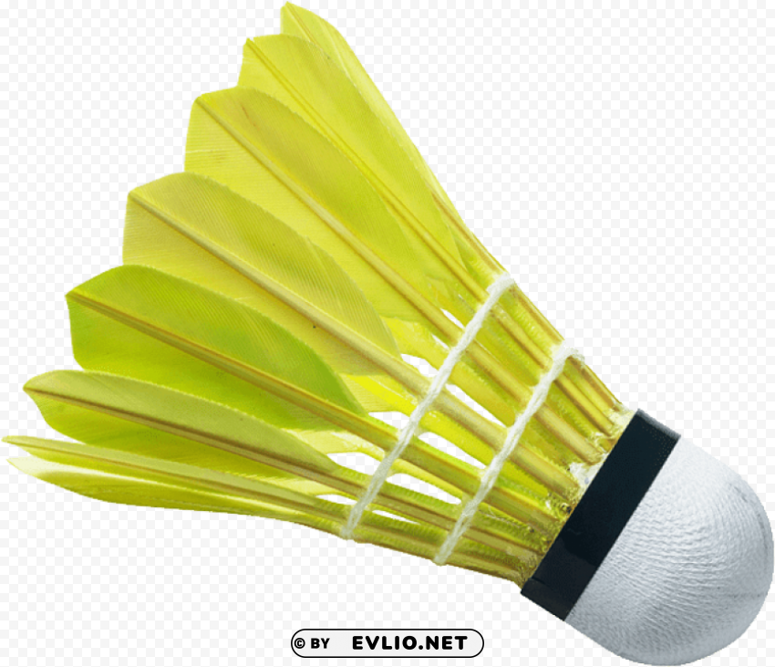 badminton birdie yellow Clear PNG pictures broad bulk