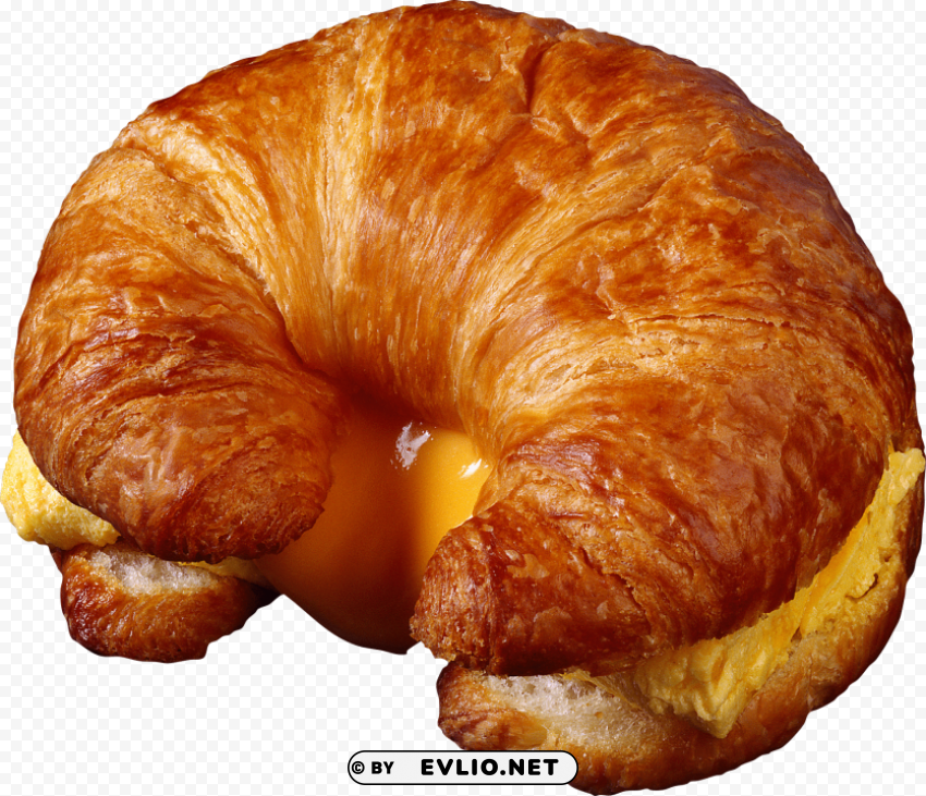 croissant PNG files with no background bundle