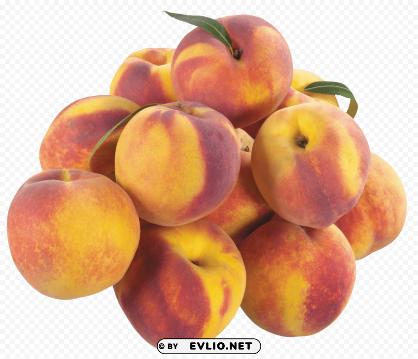 pile of peaches PNG transparent elements complete package