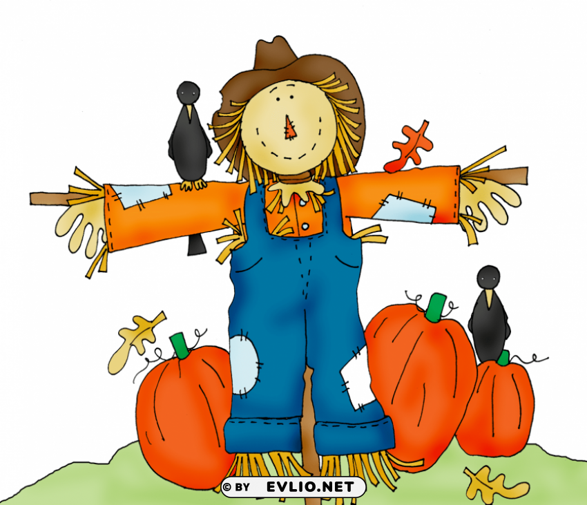 scarecrow free halloween pumpkin patch Isolated Subject on HighResolution Transparent PNG