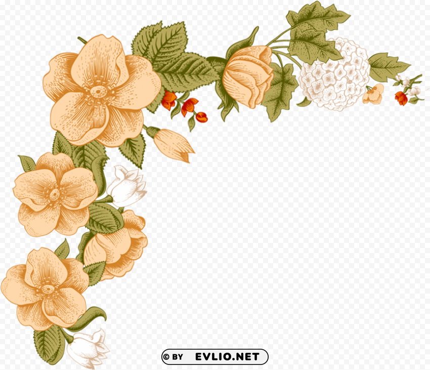 white flower frame Isolated Subject on HighResolution Transparent PNG PNG transparent with Clear Background ID 8617d87c