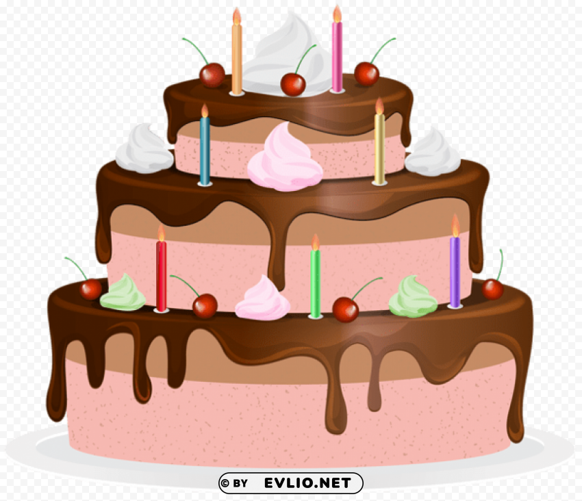 birthday cake transparent Clear Background PNG Isolation