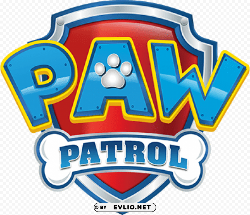 paw patrol logo Isolated Character in Transparent Background PNG clipart png photo - e579b102