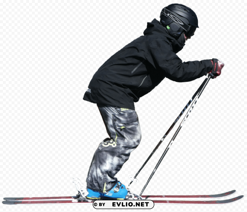 skiing PNG Image Isolated on Transparent Backdrop