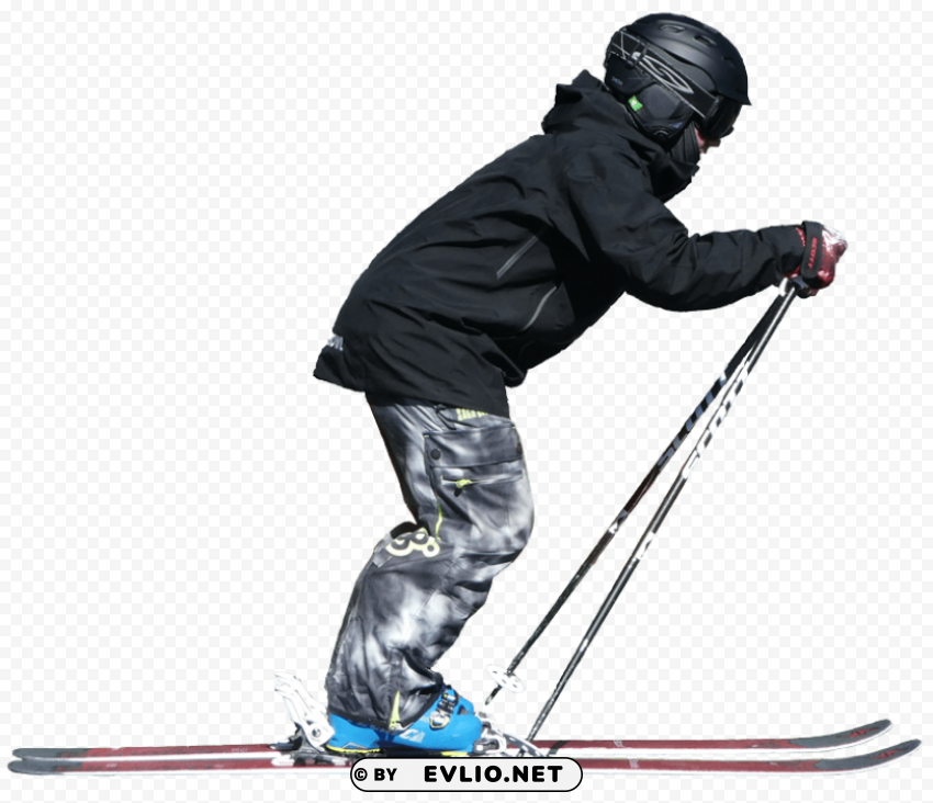 Skiing PNG Image Isolated On Transparent Backdrop