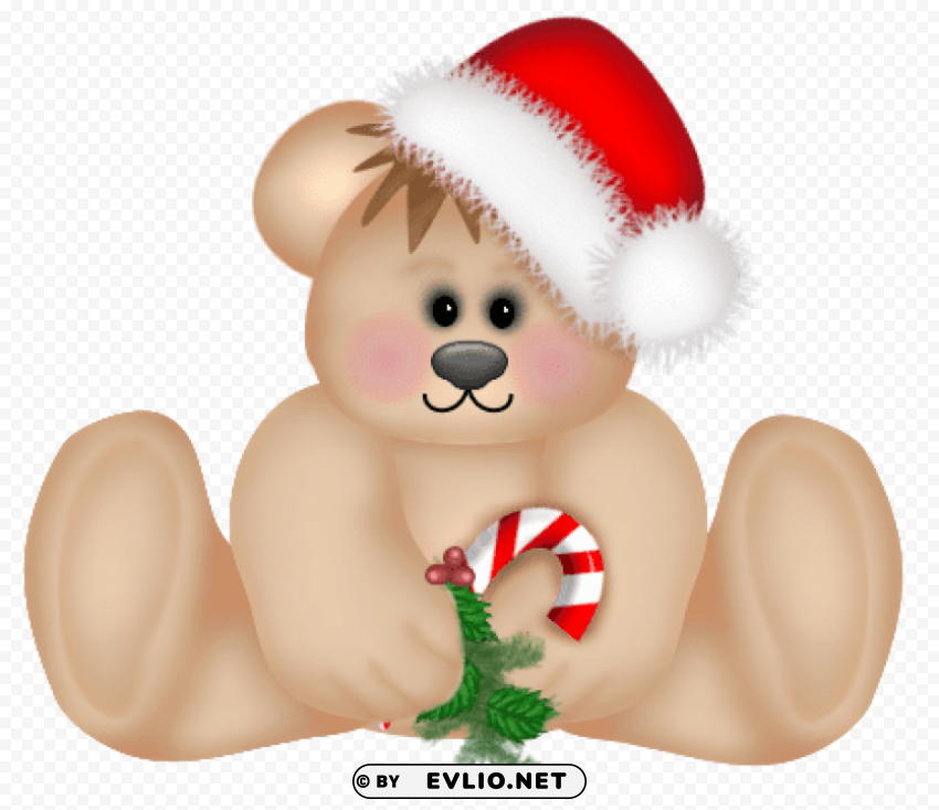 christmas cute teddy bear PNG objects