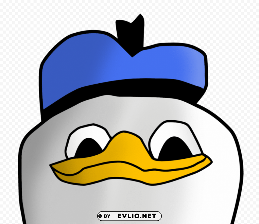 donald duck PNG with transparent backdrop