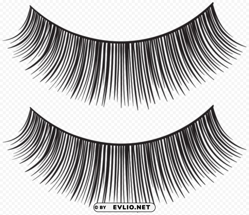 eyelash strips PNG files with transparent backdrop