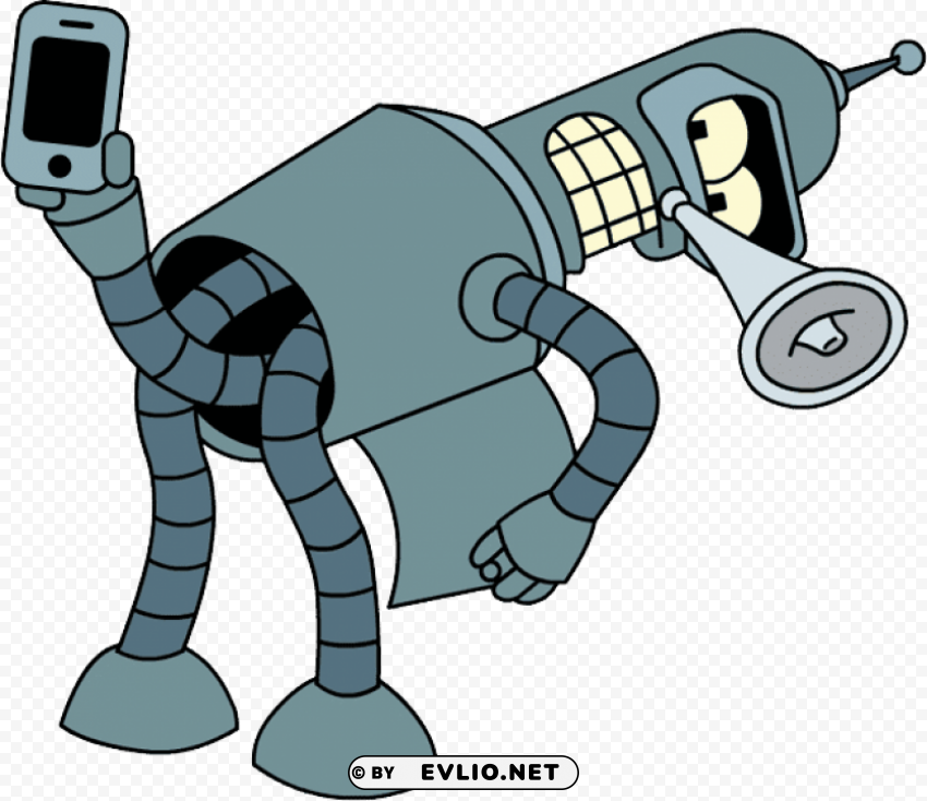 futurama bender PNG images with high transparency
