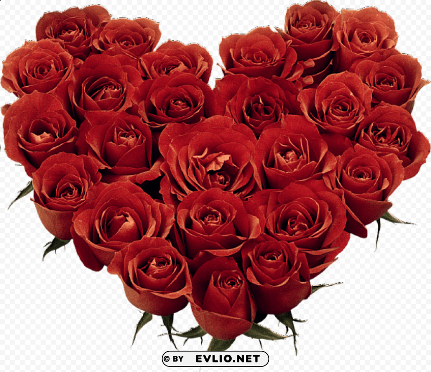 heart of roses Isolated Subject on HighQuality Transparent PNG