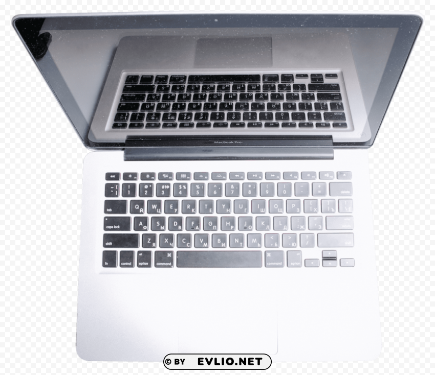 laptop top view Transparent Background PNG Isolated Illustration