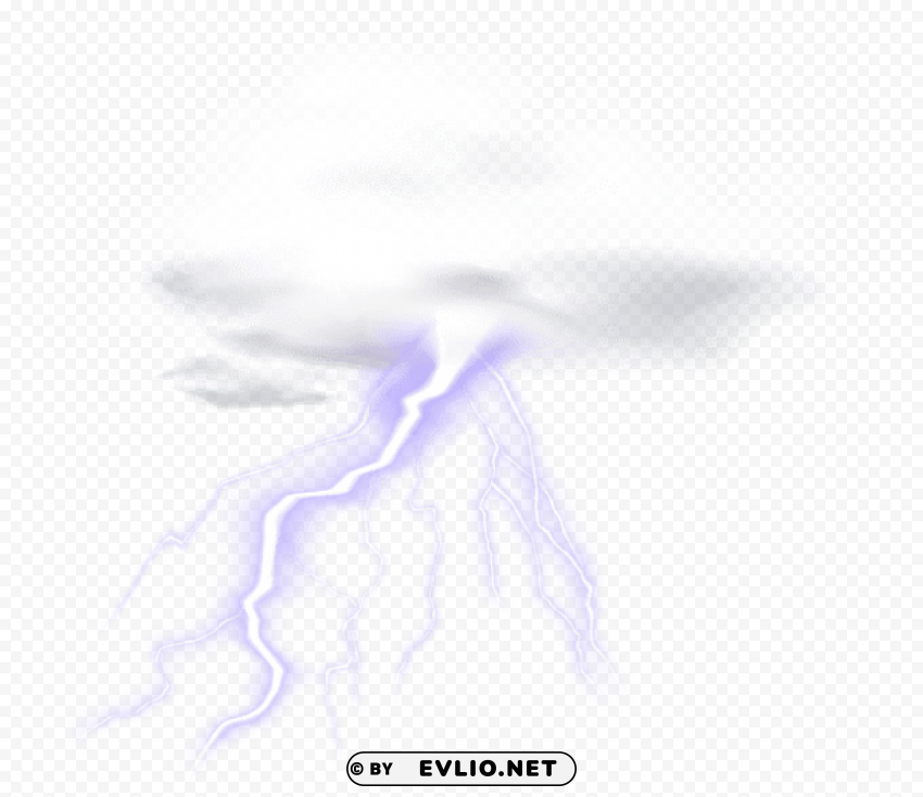 lightning cloud transparent Clear Background PNG with Isolation