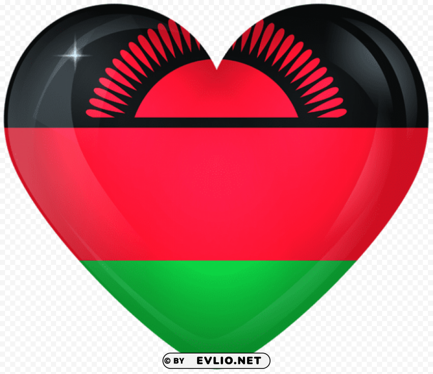 malawi large heart flag Free download PNG images with alpha channel diversity