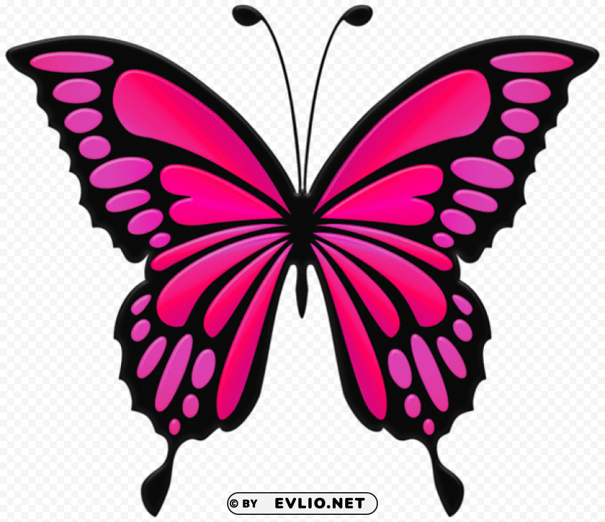 pink butterfly PNG transparent elements package clipart png photo - 569346b2