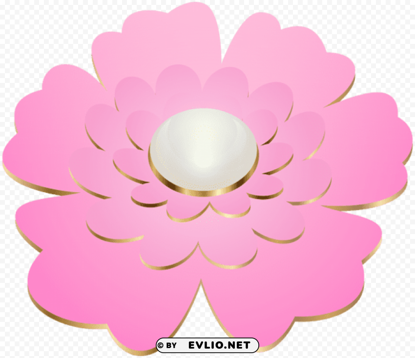 pink decorative flower PNG transparent images for social media