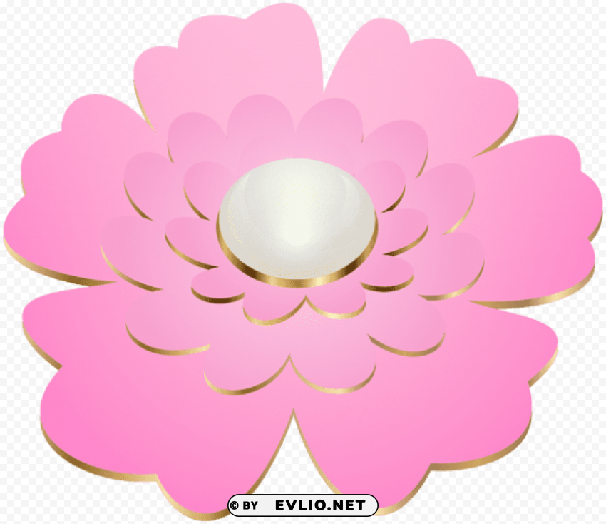 Pink Decorative Flower PNG Transparent Images For Social Media