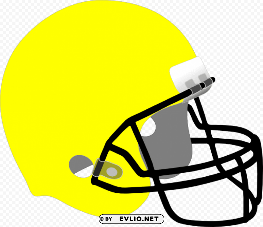 american football helmet cartoon Isolated Item on Clear Transparent PNG