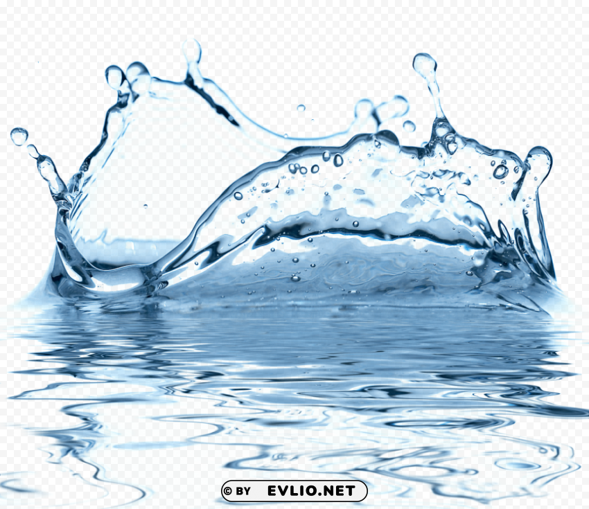 blue water drop Transparent Background PNG Isolated Icon