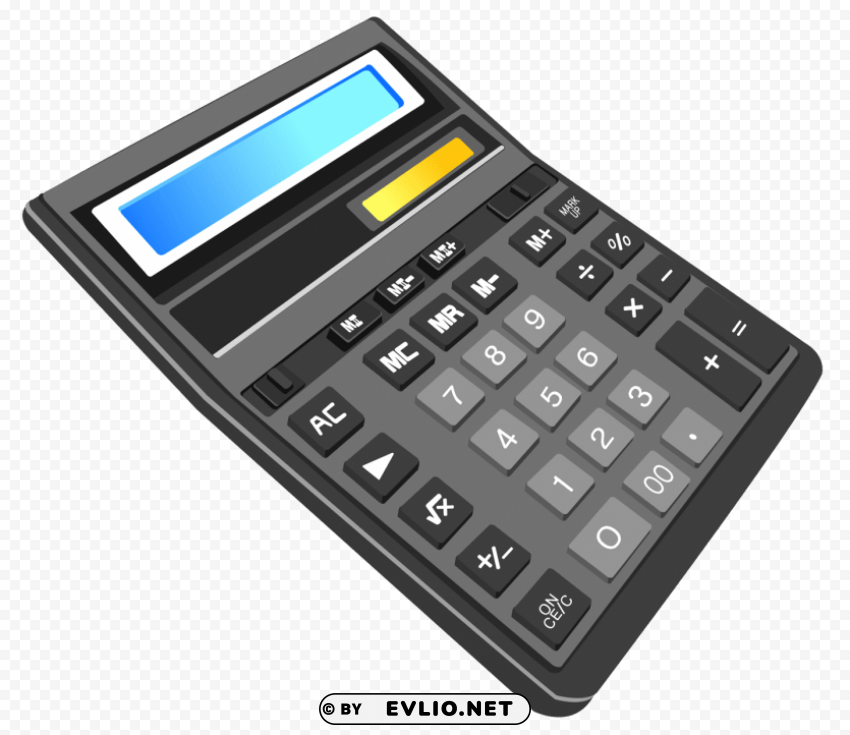 calculator PNG with Clear Isolation on Transparent Background