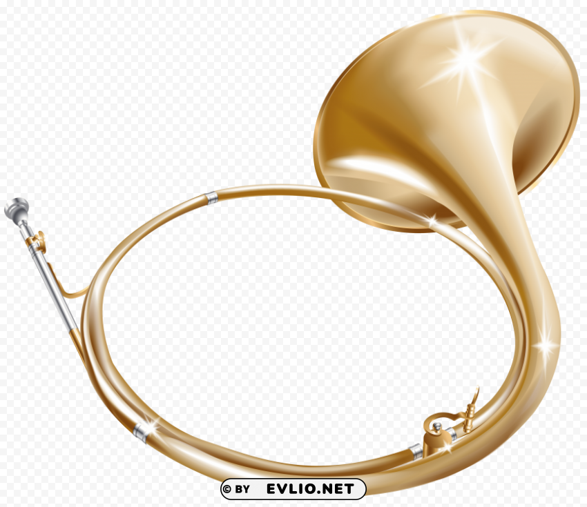 horn Transparent PNG Isolated Item with Detail