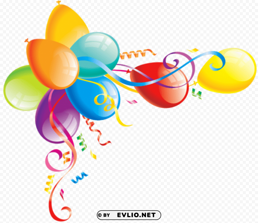 large transparent balloons PNG images with alpha transparency layer