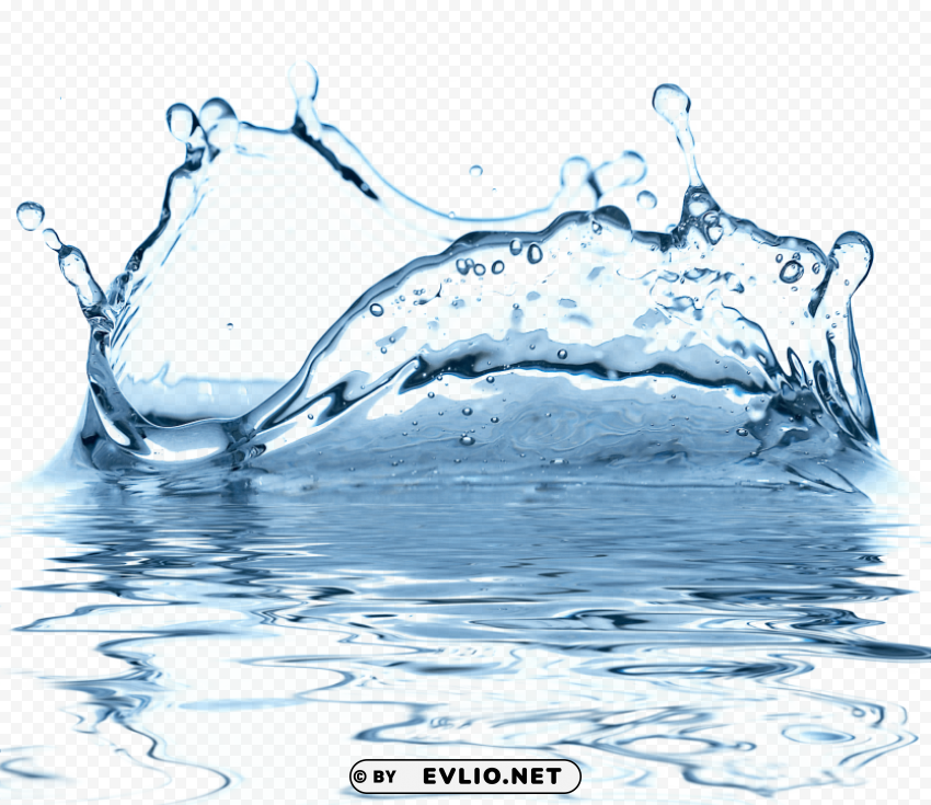 water PNG with transparent overlay