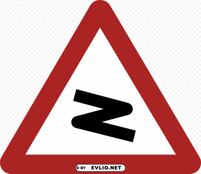 Transparent PNG image Of dangerous bend warning road sign Free PNG file - Image ID 967905dd